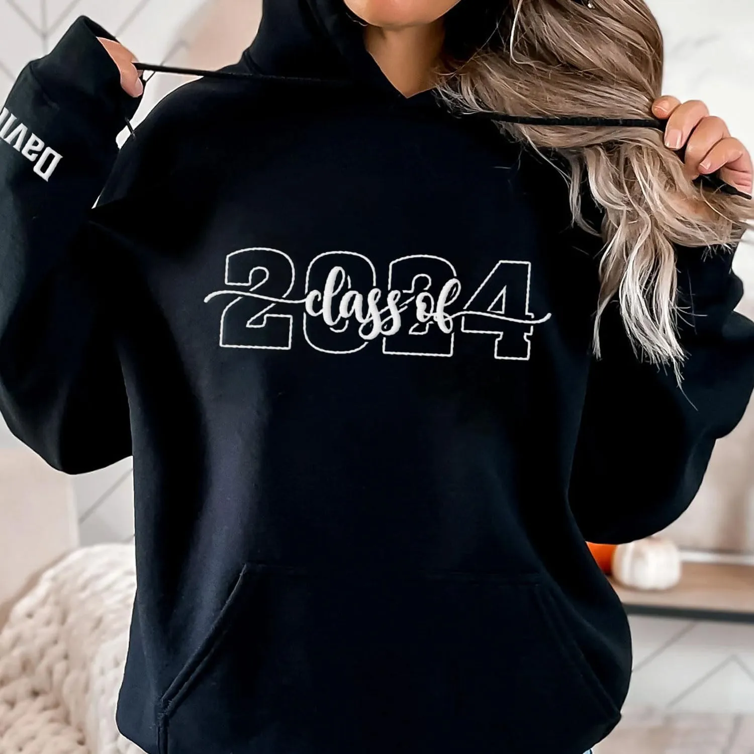 Personalized Senior 2025 Embroidered Sweatshirt Graduation 2025 Class Of 2025 Senior Class Senior Embroidered Sweatshirt