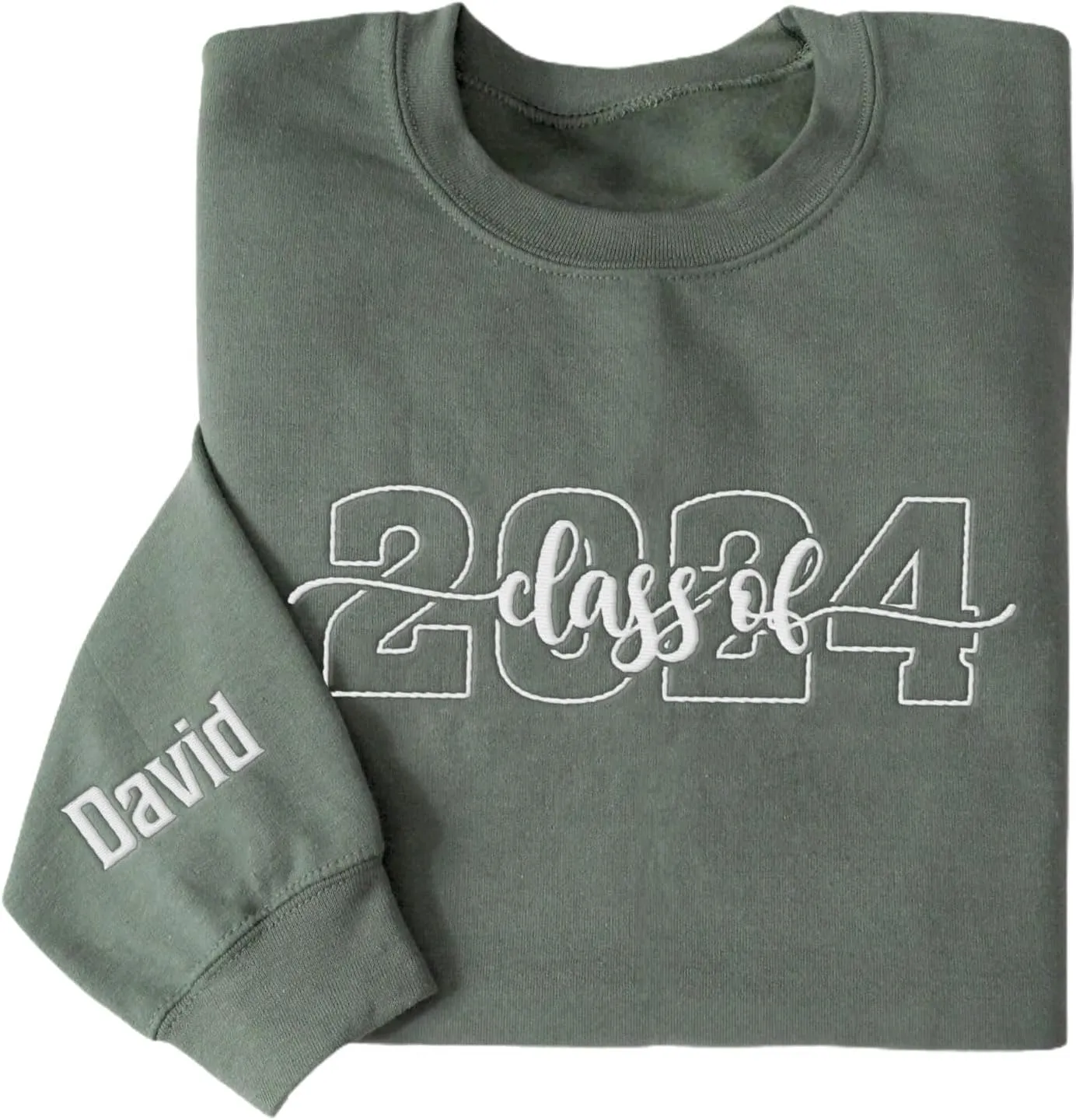Personalized Senior 2025 Embroidered Sweatshirt Graduation 2025 Class Of 2025 Senior Class Senior Embroidered Sweatshirt