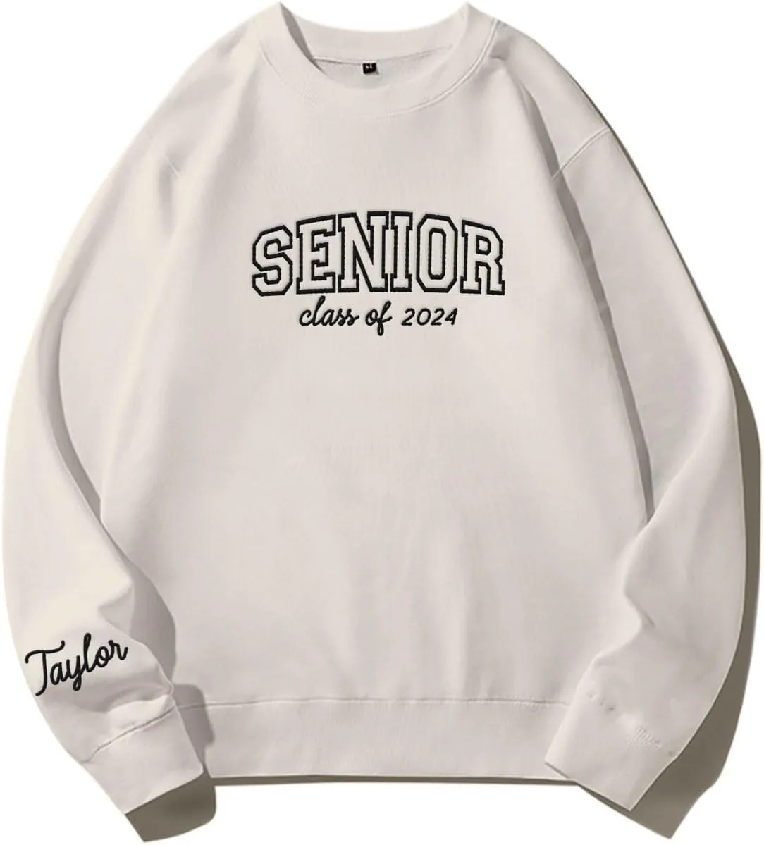 Personalized Senior 2025 Embroidered Sweatshirt Graduation 2025 Class Of 2025 Senior Class Senior Embroidered Sweatshirt