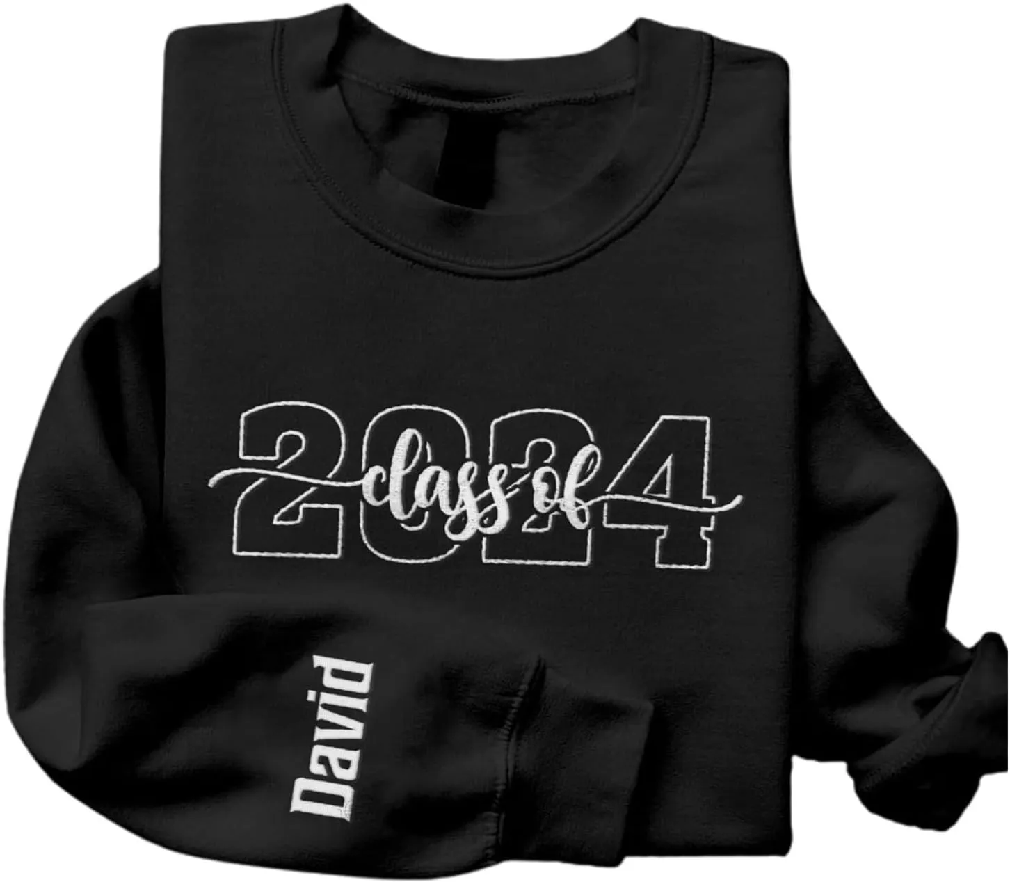 Personalized Senior 2025 Embroidered Sweatshirt Graduation 2025 Class Of 2025 Senior Class Senior Embroidered Sweatshirt