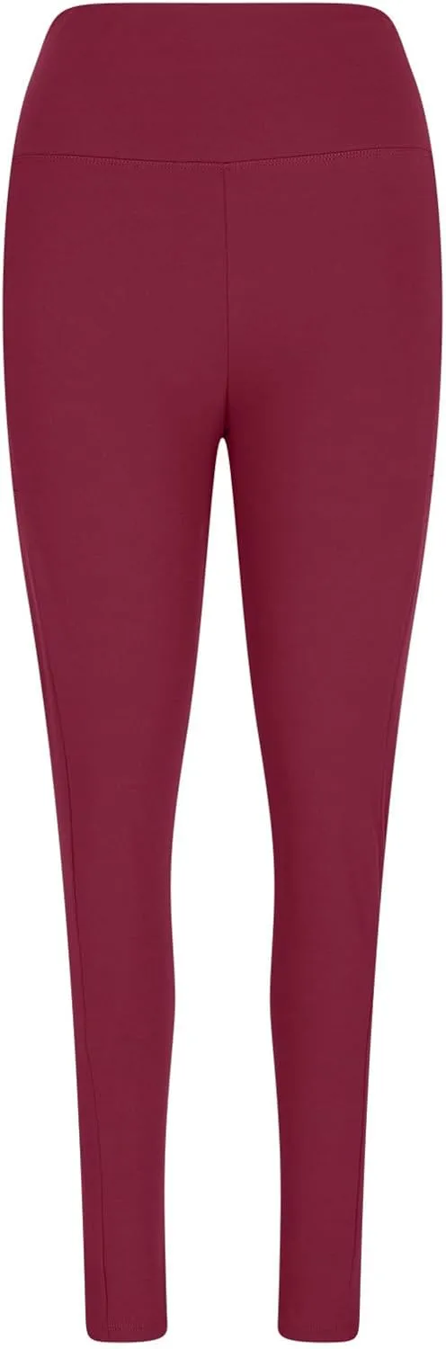 Plus Size Fleece Lined Leggings with Pockets for Women, Winter Thermal High Waist Workout Yoga Pants Tummy Control