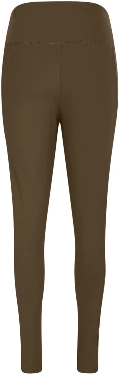 Plus Size Fleece Lined Leggings with Pockets for Women, Winter Thermal High Waist Workout Yoga Pants Tummy Control
