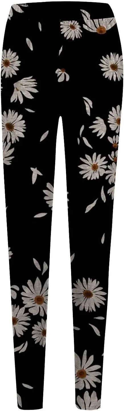 Plus Size Leggings for Women with Pockets Cow Print Pants Women Womens Valentines Day Leggings