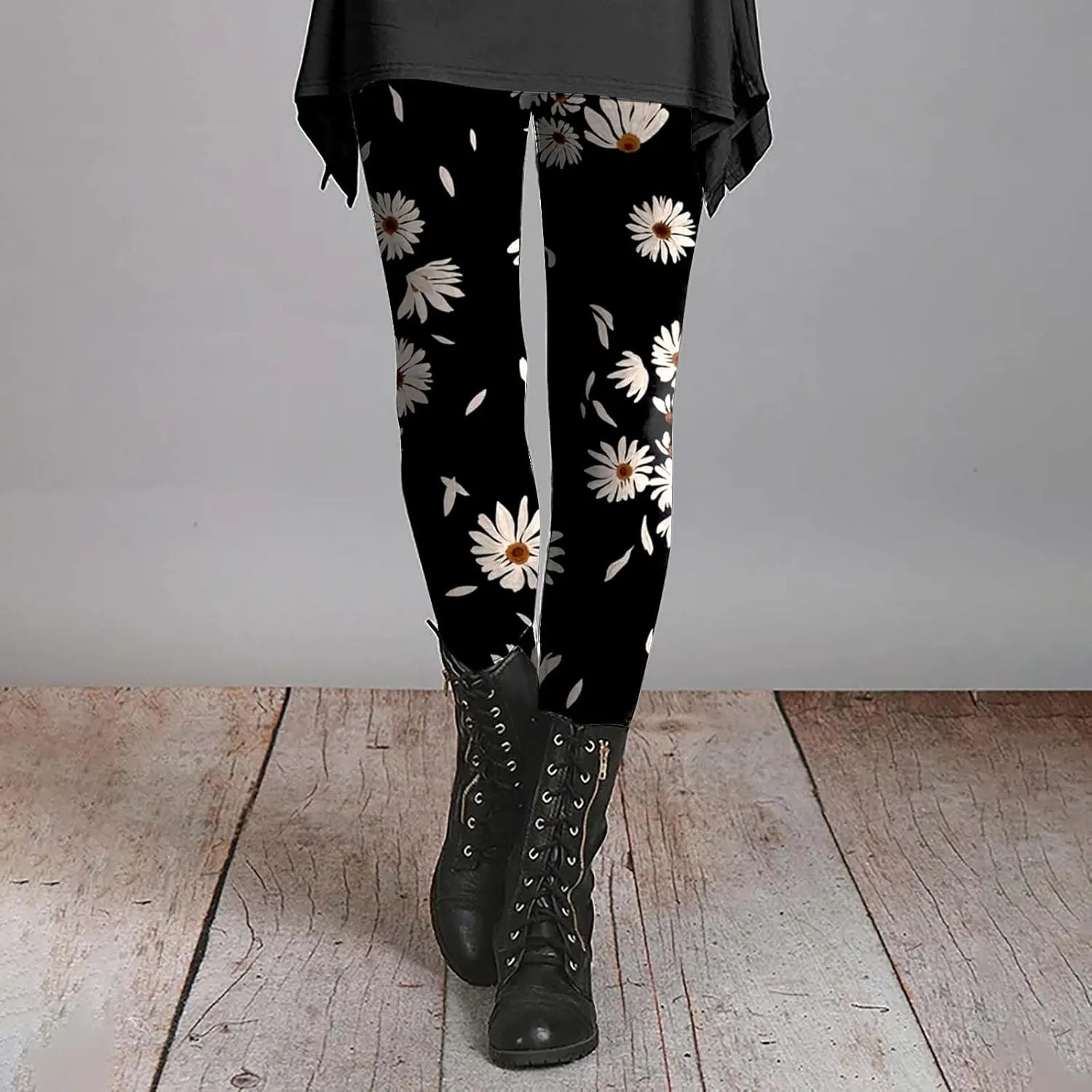 Plus Size Leggings for Women with Pockets Cow Print Pants Women Womens Valentines Day Leggings