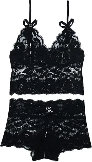 Plus Size Lingerie Sets Sexy Women Lace Set Two Piece Lace Bra And Panty Set Bralette