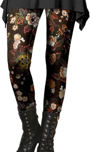 Plus Size Plaid Leggings for Women Leggings with Pockets for Women Prints Butt Lifting Workout Leggings