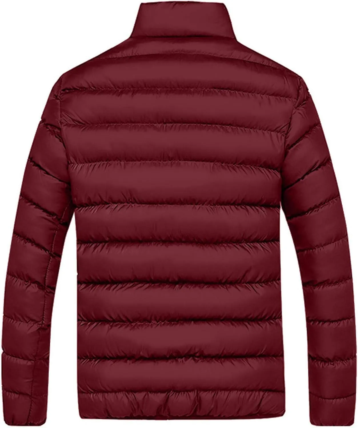 Puffer Jacket Men Plus Size Packable Down Jacket Water Resistant Quilted Jacket Winter Light Weight Jacket with Pocket