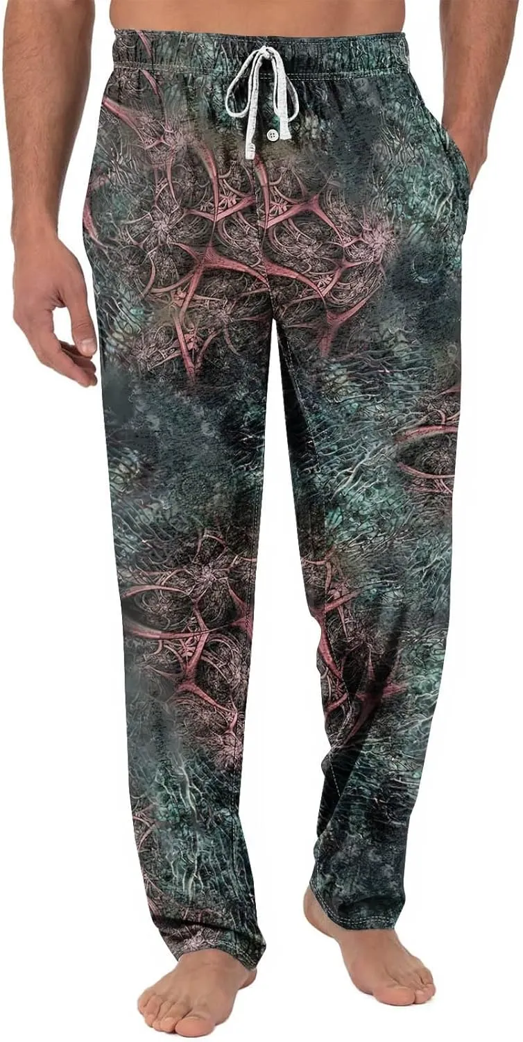 RTRDE Mens Sleepwear Pajama Pants Soft Lightweight Lounge Pant with Pockets Sleep Pj Bottoms, S-3XL