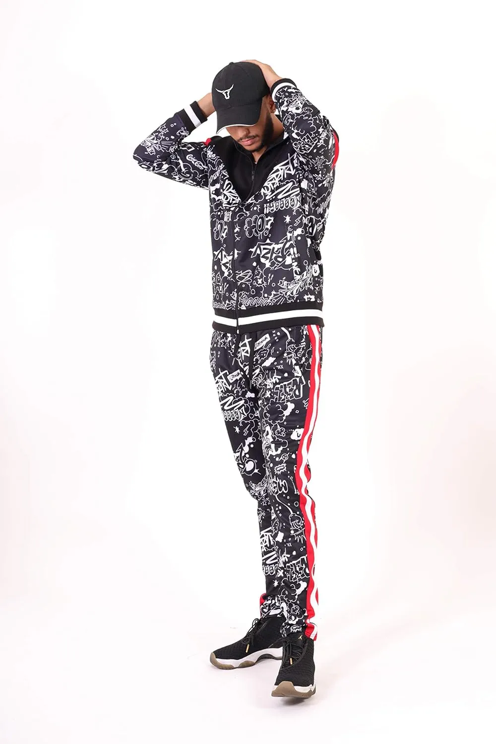 SCREENSHOT Mens Hip Hop Premium Slim Fit Track Pants