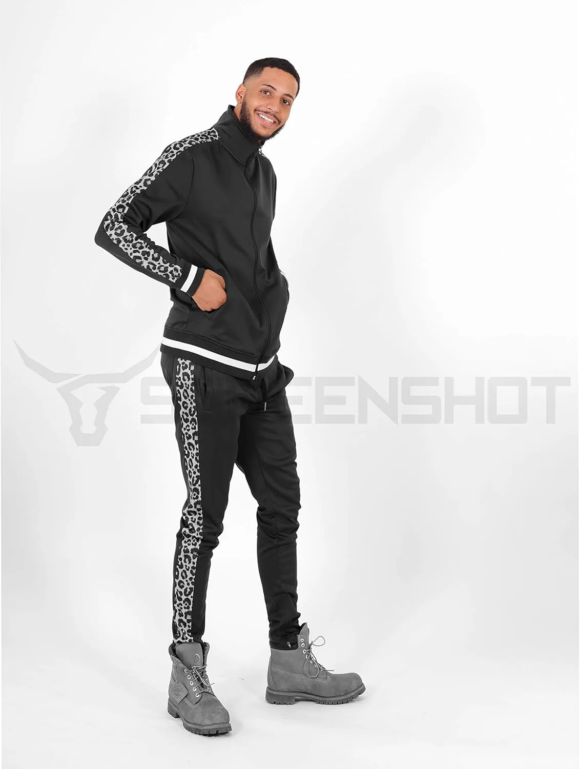 SCREENSHOT Mens Hip Hop Premium Slim Fit Track Pants