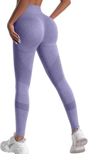 Scrunch Butt Leggings for Women Butt Lifting Seamless Amplify Contour Leggings High Waisted Tummy Control Yoga Pants