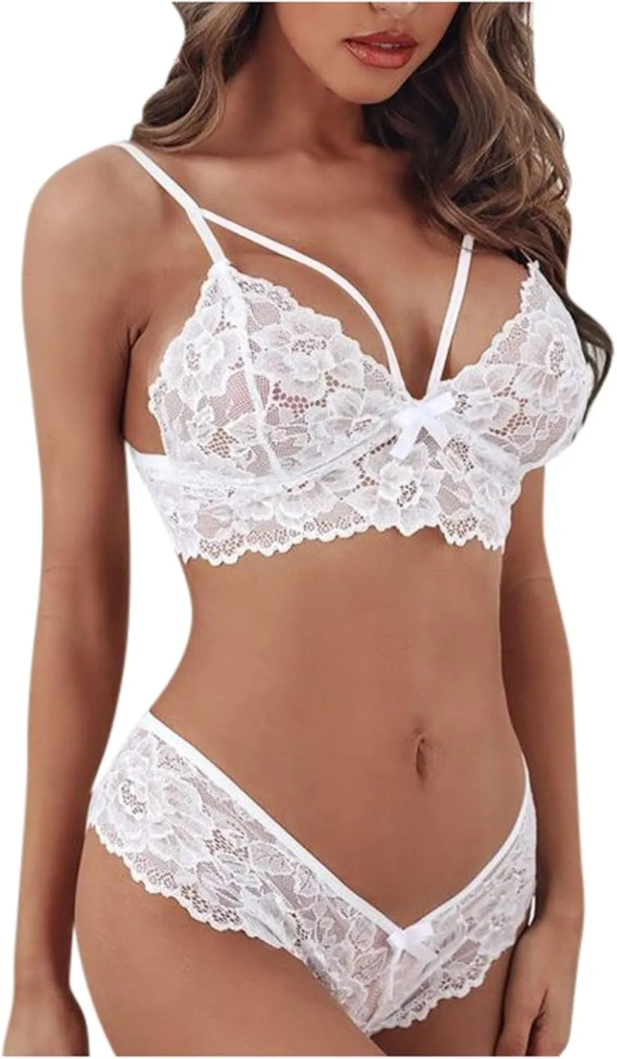 Size Underwear Floral Bra Women Corset Bralette Two Piece Lingerie Lace Plus Lace Push up Bras for Women Set