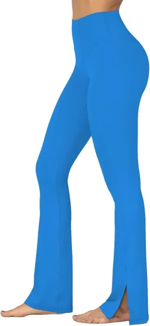 Sunzel Sunzfly Split Hem Flare Leggings for Women, High Waisted Casual Bootcut Flared Yoga Pants with Tummy Control