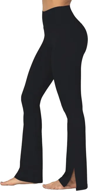Sunzel Sunzfly Split Hem Flare Leggings for Women, High Waisted Casual Bootcut Flared Yoga Pants with Tummy Control