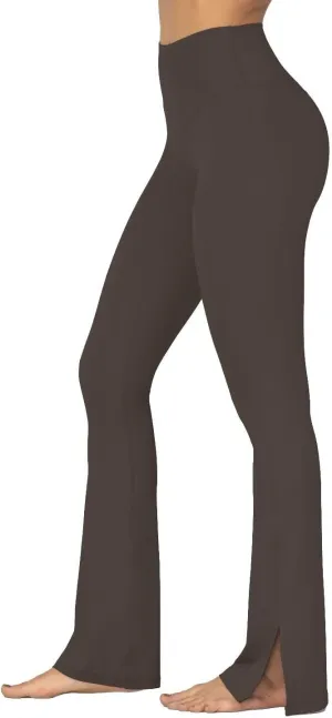 Sunzel Sunzfly Split Hem Flare Leggings for Women, High Waisted Casual Bootcut Flared Yoga Pants with Tummy Control