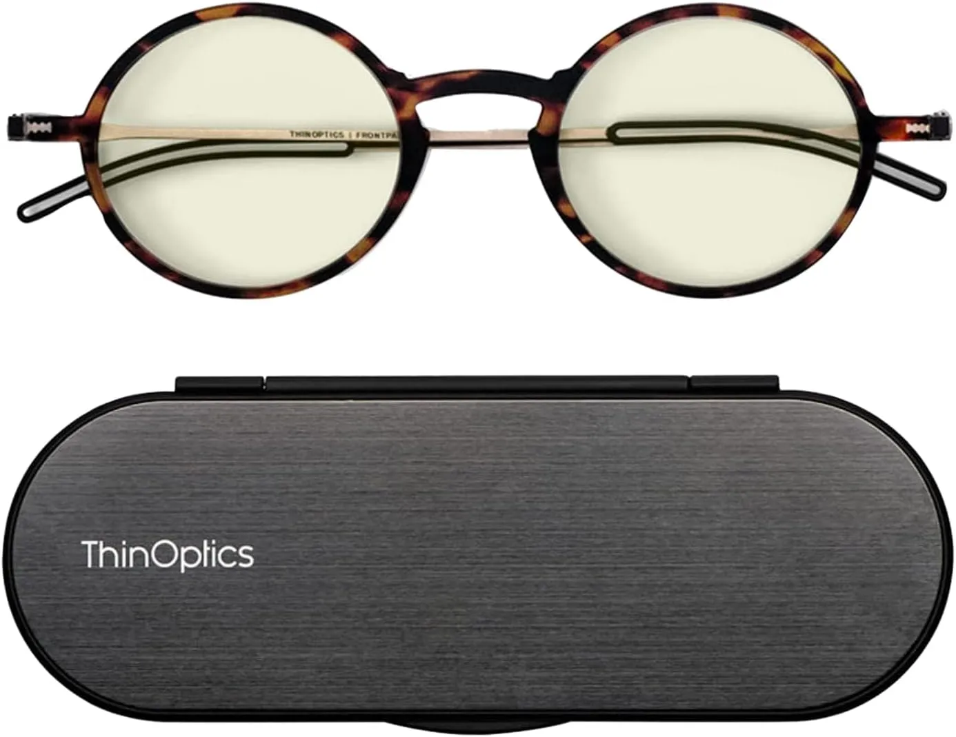ThinOptics Manhattan Blue Light Blocking Glasses Round Reading