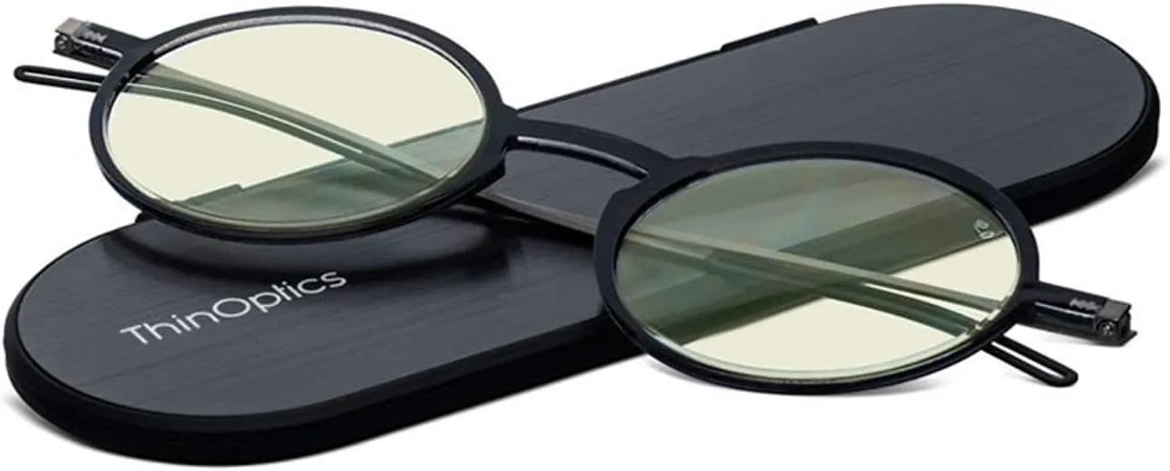 ThinOptics Manhattan Blue Light Blocking Glasses Round Reading