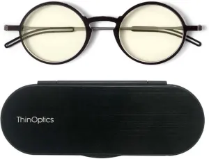 ThinOptics Manhattan Blue Light Blocking Glasses Round Reading