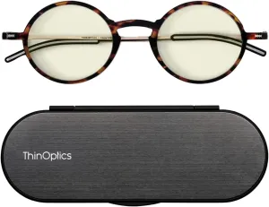 ThinOptics Manhattan Blue Light Blocking Glasses Round Reading
