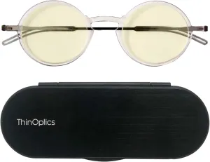 ThinOptics Manhattan Blue Light Blocking Glasses Round Reading