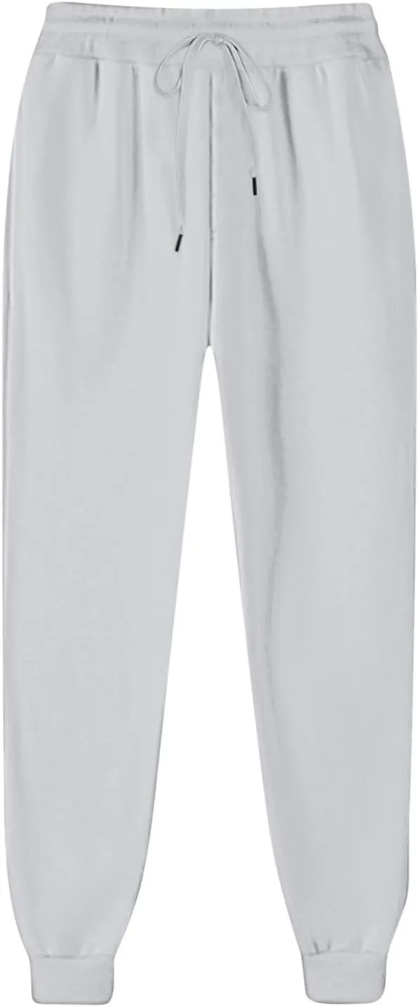 TIMIFIS Womens Sweatpants with Pockets Plus Size Lightweight Lounge Pants Drawstring Comfy Joggers Elastic Waist Trousers