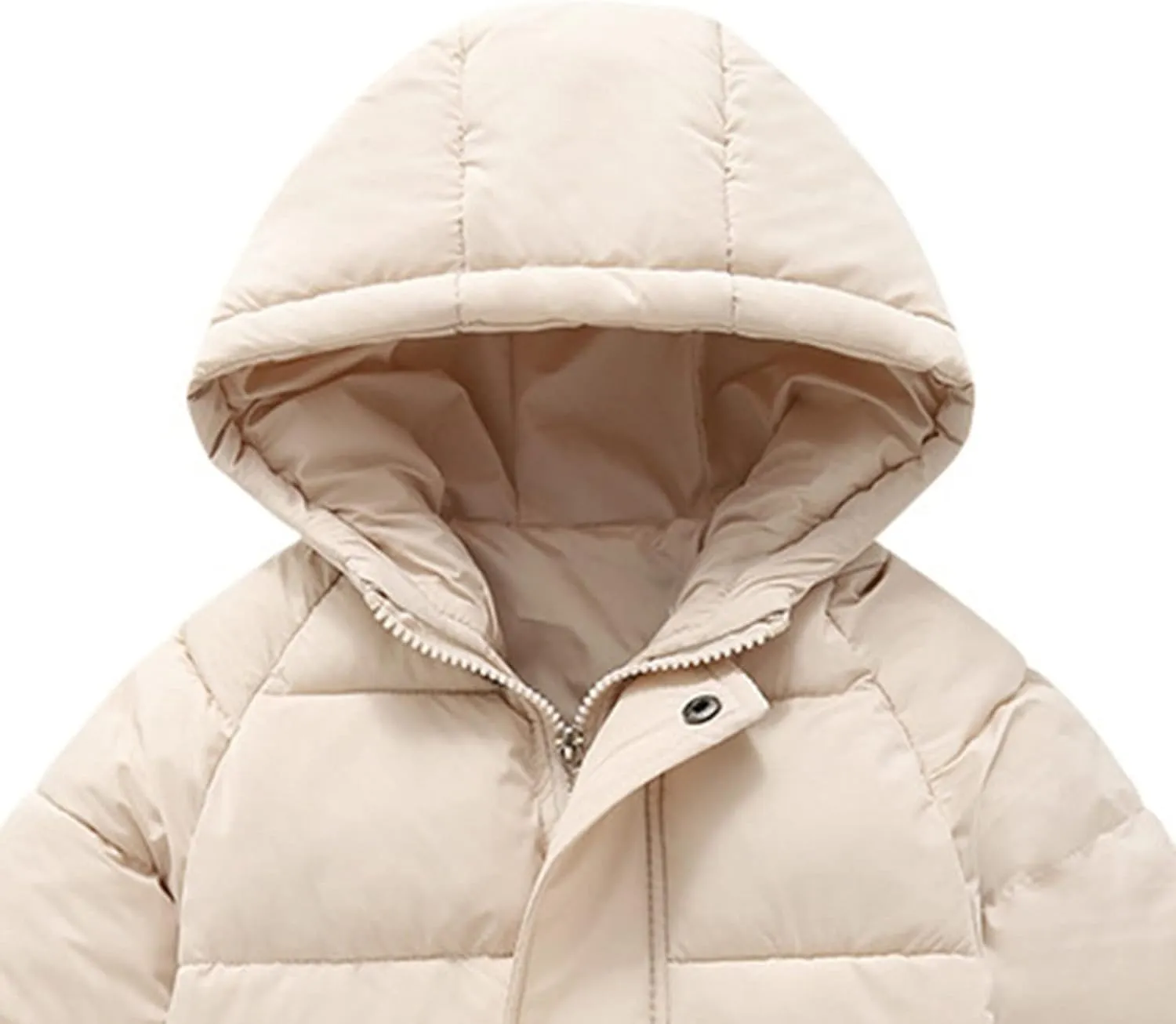 Toddler Heavyweight Puffer Jacket Boys Girls Winter Coat Windproof Warm Long Down Jacket Kids Warm Outerwear