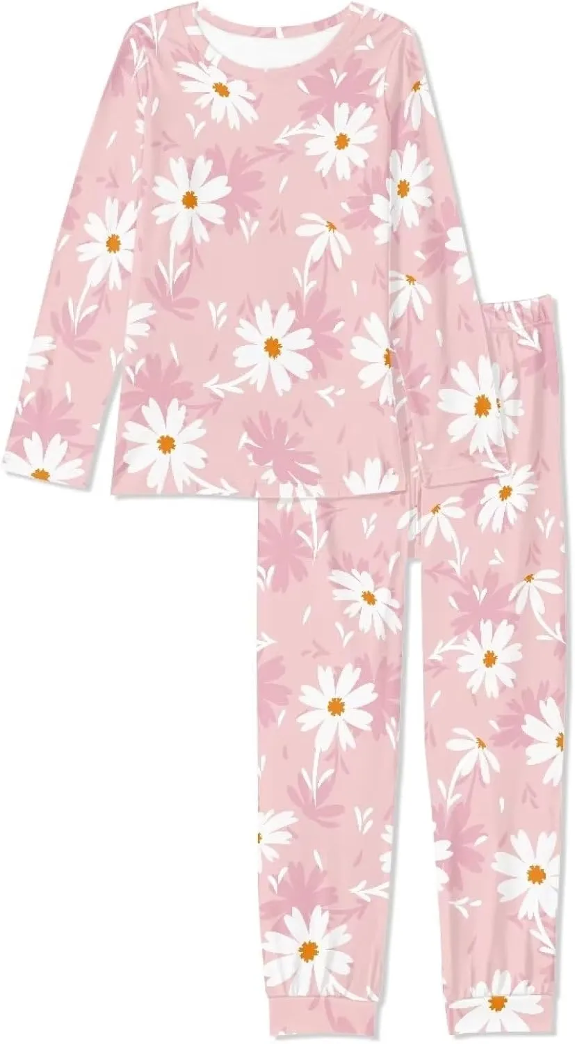 Uasibuni Women Fall Pajamas Soft Sleepwear Top with Pants Ladies Pajamas Sets