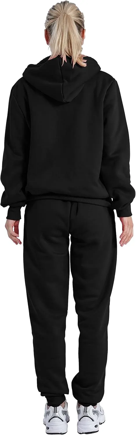 Velour Tracksuit Womens Sweatsuit Set - Athletic Zip Up Hoodies and Sweatpants Outfits with Stripes