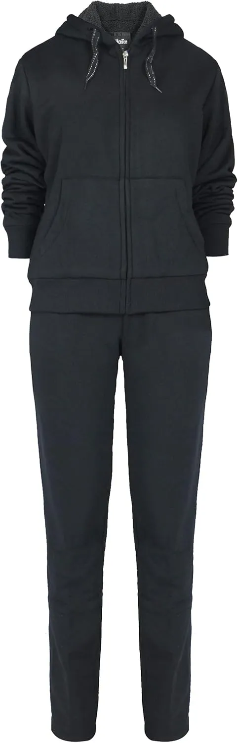 Velour Tracksuit Womens Sweatsuit Set - Athletic Zip Up Hoodies and Sweatpants Outfits with Stripes