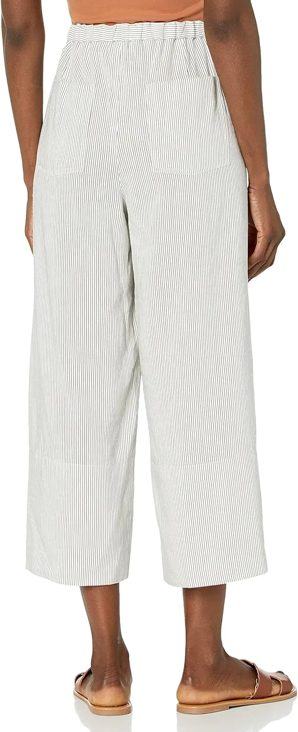 Vince Women's Striped Pull on Cropped Pant