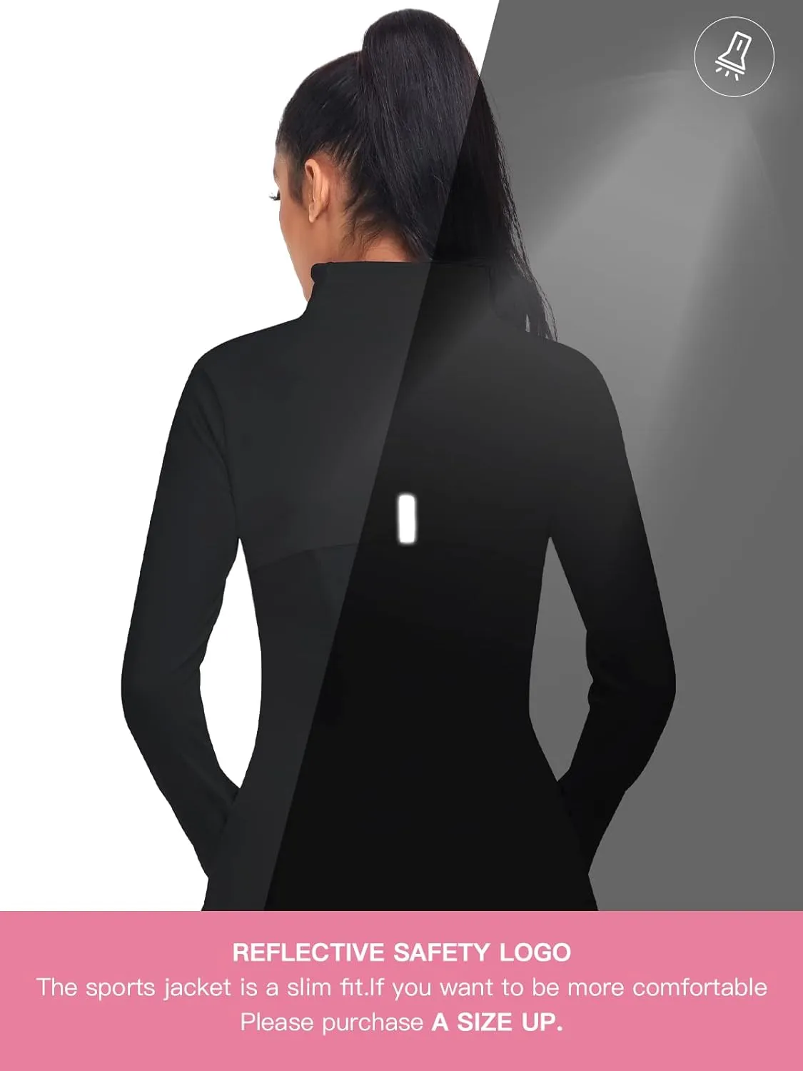 VUTRU Women's Workout Yoga Jacket Full Zip Running Track Jacket