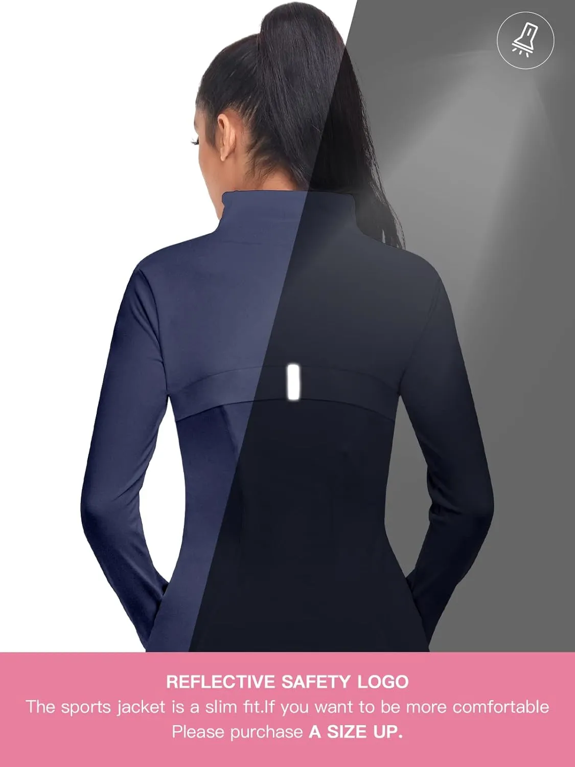 VUTRU Women's Workout Yoga Jacket Full Zip Running Track Jacket
