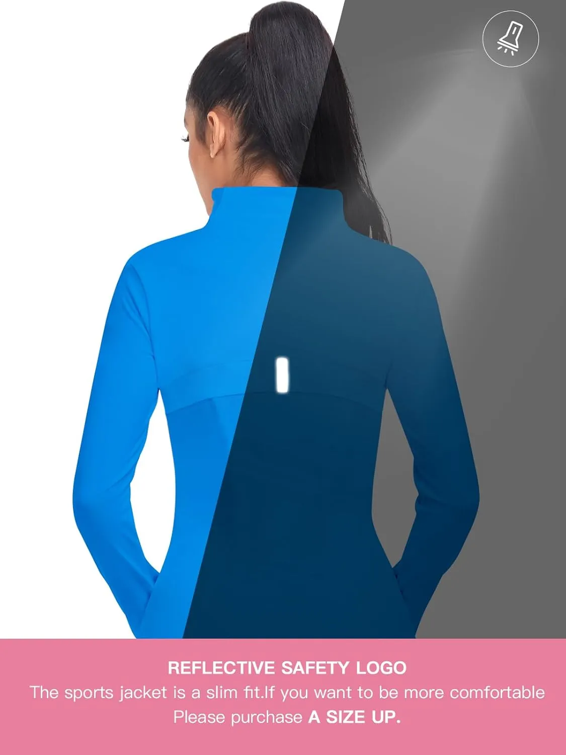 VUTRU Women's Workout Yoga Jacket Full Zip Running Track Jacket