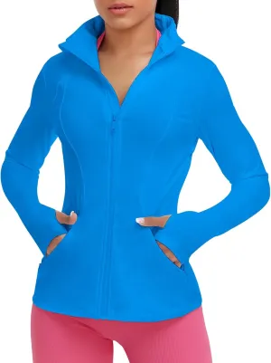 VUTRU Women's Workout Yoga Jacket Full Zip Running Track Jacket