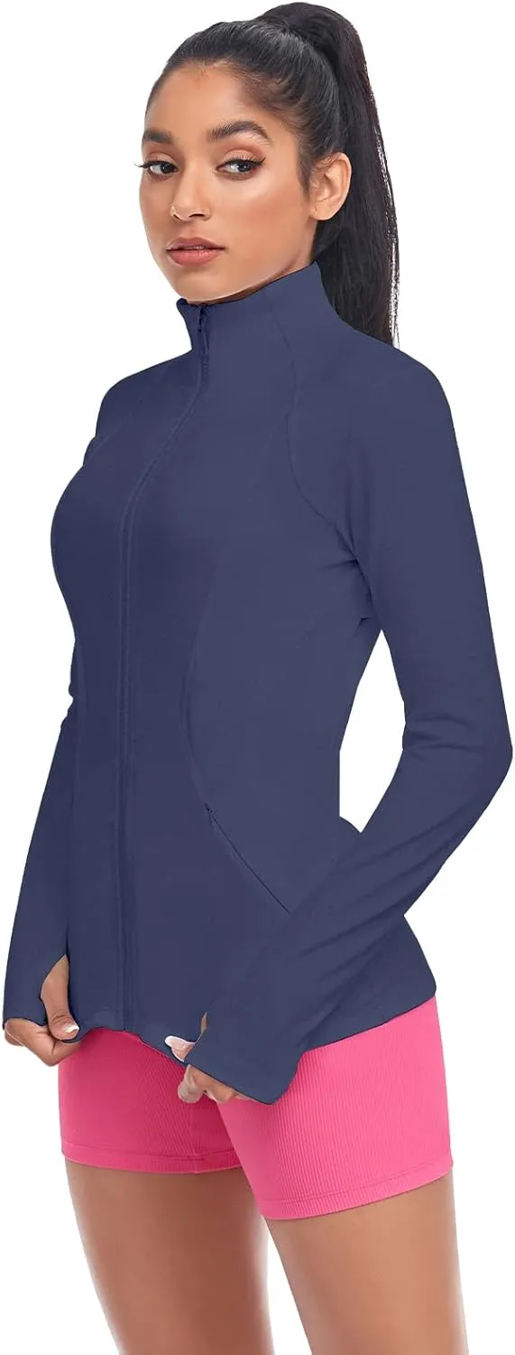 VUTRU Women's Workout Yoga Jacket Full Zip Running Track Jacket