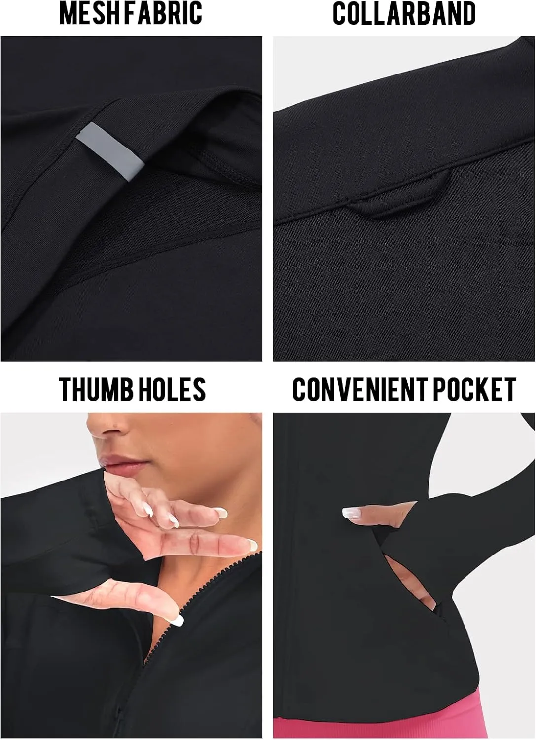 VUTRU Women's Workout Yoga Jacket Full Zip Running Track Jacket