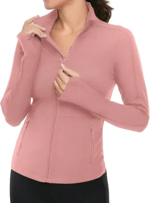 VUTRU Women's Workout Yoga Jacket Full Zip Running Track Jacket