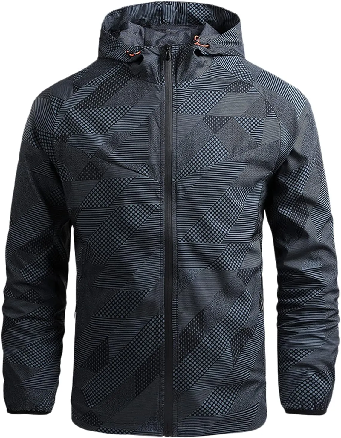 Windproof Jacket for Men Raincoats Lightweight Bomber Jacket Causal Varsity Flight Track Jackets Trench Padded Coats