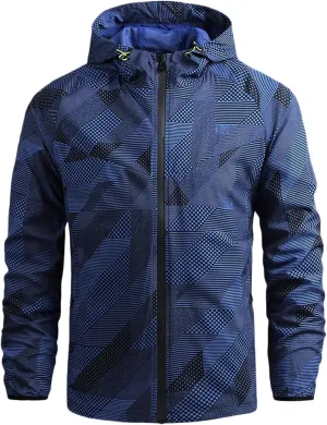 Windproof Jacket for Men Raincoats Lightweight Bomber Jacket Causal Varsity Flight Track Jackets Trench Padded Coats
