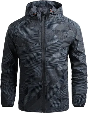 Windproof Jacket for Men Raincoats Lightweight Bomber Jacket Causal Varsity Flight Track Jackets Trench Padded Coats
