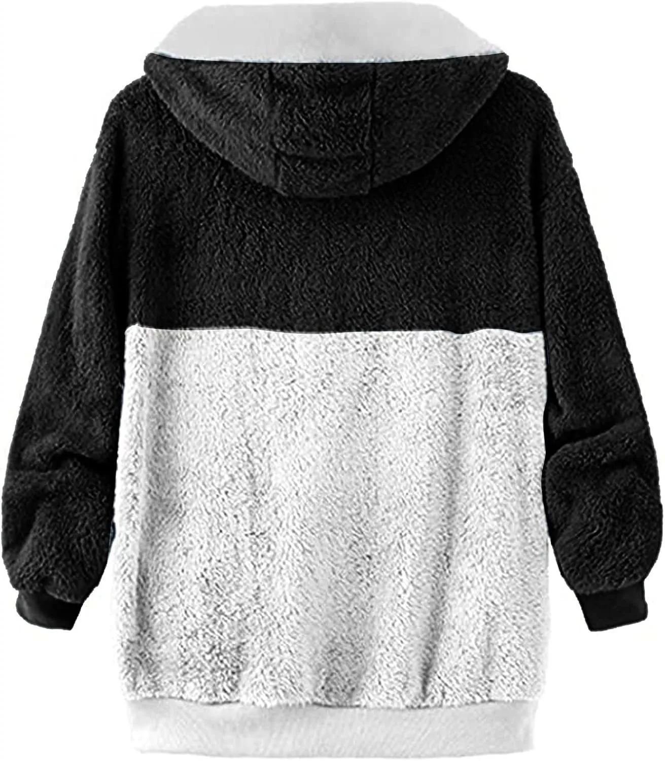 Winter Coat for Women 2023 Faux Fuzzy Plus Size Fashion Sharpa Cardigan Jacket with Pockets Parka Loose Tops Hooded