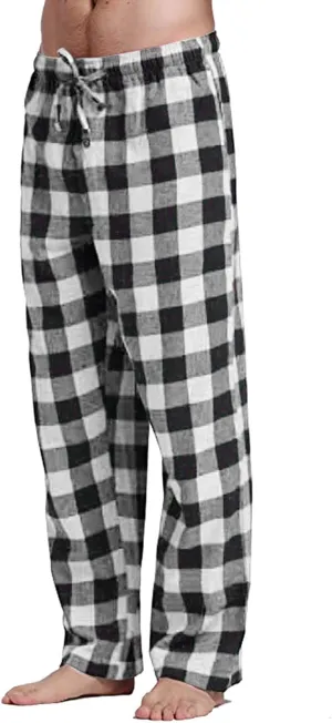 Women Buffalo Plaid Pajama Pants Funny Holiday Elastic Waist Relaxed Fit Soft Sleep Lounge Pjs Bottoms