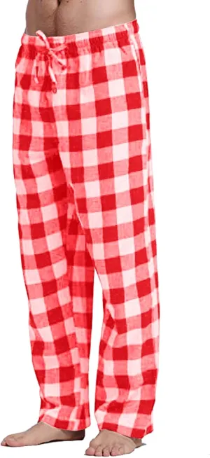 Women Buffalo Plaid Pajama Pants Funny Holiday Elastic Waist Relaxed Fit Soft Sleep Lounge Pjs Bottoms