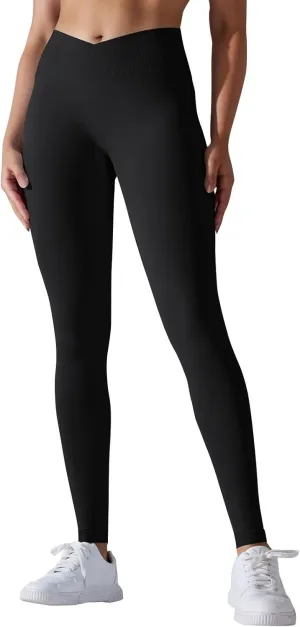 Women Scrunch Butt Lifting Seamless Yoga Leggings High Waist Pants Tummy Control Runched Booty Compression Tight