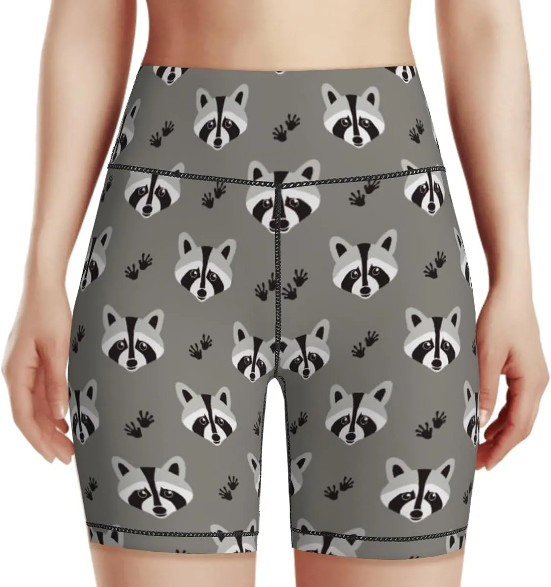 Women's Biker Shorts Tummy Control Yoga Short Exercise Workout Butt Lifting Tights Short Pants,