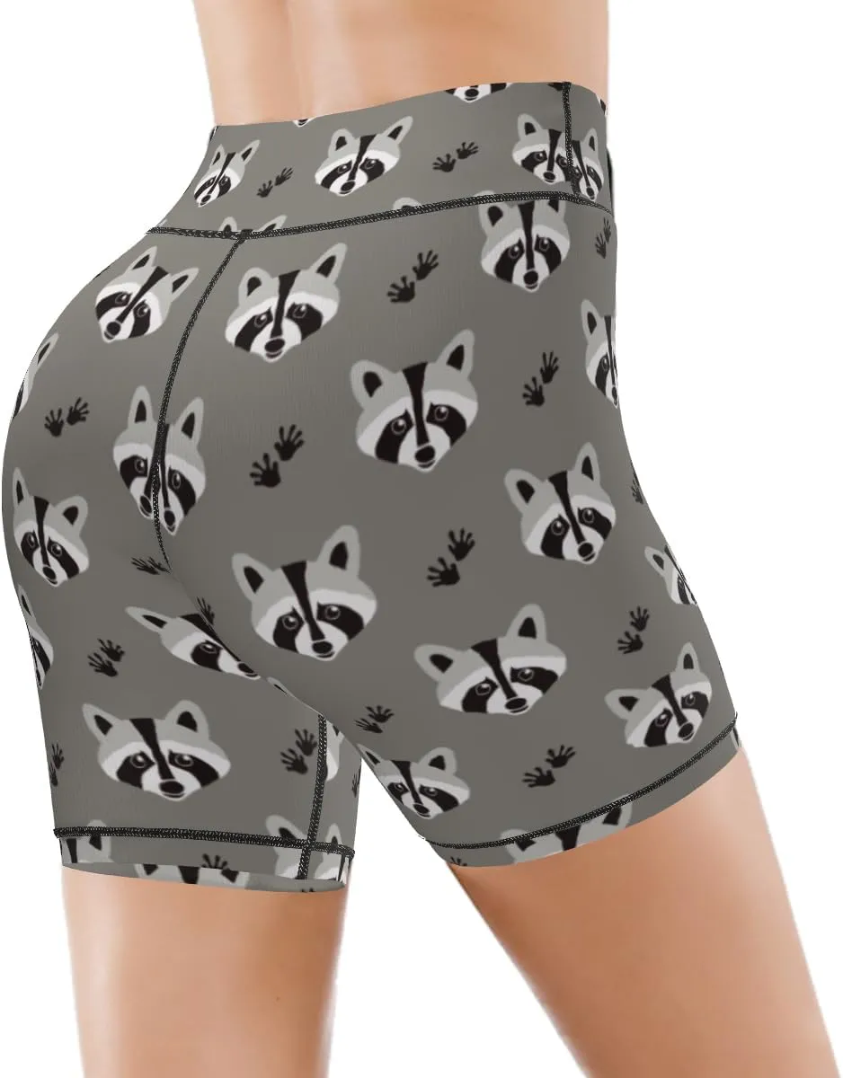 Women's Biker Shorts Tummy Control Yoga Short Exercise Workout Butt Lifting Tights Short Pants,