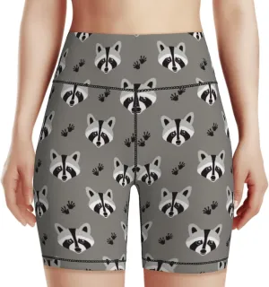 Women's Biker Shorts Tummy Control Yoga Short Exercise Workout Butt Lifting Tights Short Pants,