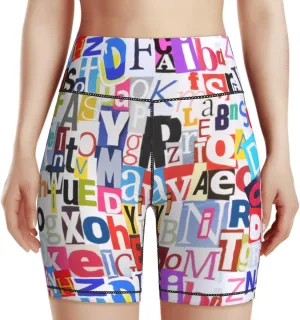 Women's Biker Shorts Tummy Control Yoga Short Exercise Workout Butt Lifting Tights Short Pants,