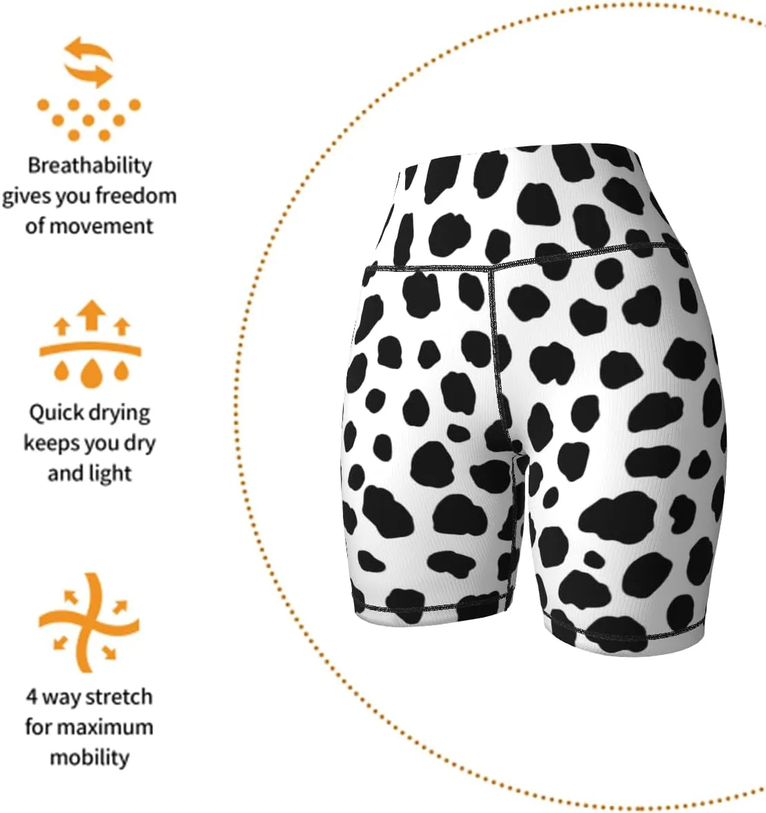 Women's Biker Shorts Tummy Control Yoga Short Exercise Workout Butt Lifting Tights Short Pants,