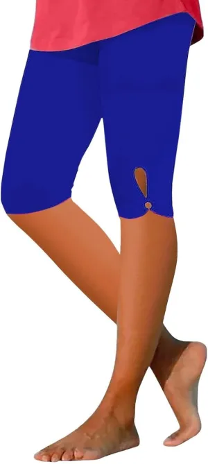 Womens Capri Leggings 2025 Casual Summer Capris Knee Length Crop Pants Ladies Lightweight Tight Yoga Workout Pant